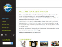 Tablet Screenshot of cycleseahaven.org.uk
